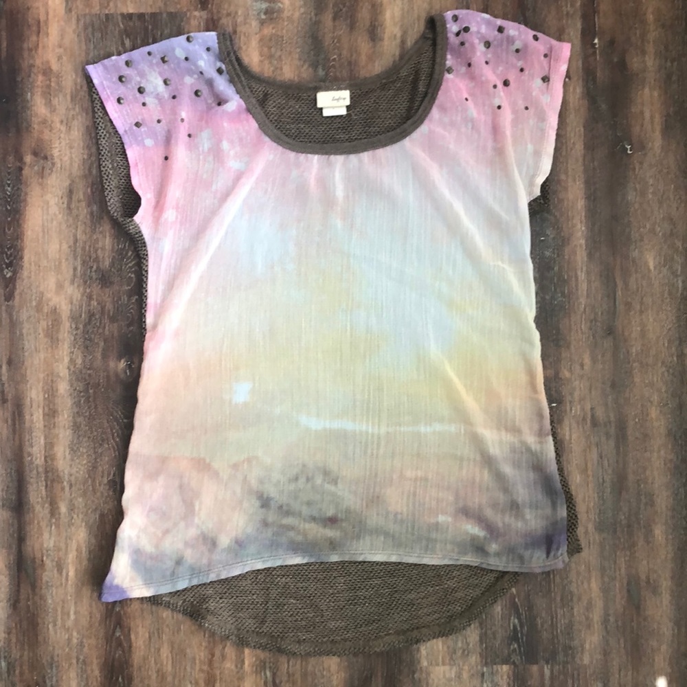 Daytrip Sheer Short Sleeved Blouse